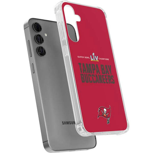 NFL Super Bowl LV Champions Tampa Bay Buccaneers Galaxy S24 Plus Clear Case